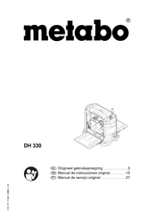 Metabo DH 330 Manual De Instrucciones Original