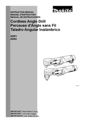 Makita AD01 Manual De Instrucciones