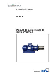 KSB SALINNOVA NOVA Manual De Instrucciones De Servicio/Montaje