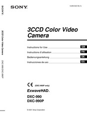 Sony ExwaveHad DXC-990 Instrucciones De Uso