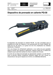 Habasit PQ-58 Instrucciones De Funcionamiento