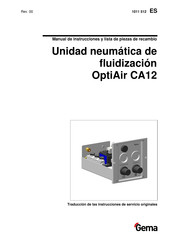 Gema OptiAir CA12 Manual De Instrucciones Y Lista De Piezas De Recambio