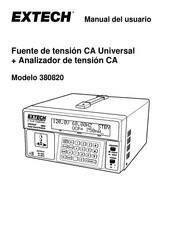 Extech 380820 Manual Del Usuario