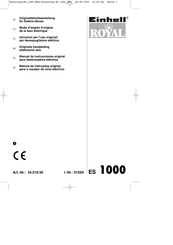 Einhell Royal ES 1000 Manual De Instrucciones