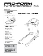 Pro-Form PERFORMANCE 400 Manual Del Usuario