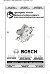 Bosch CS5 Instrucciones De Funcionamiento