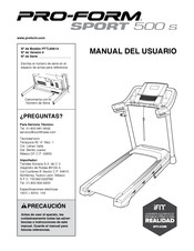 Pro-Form SPORT 500 s PFTL60614 Manual Del Usuario