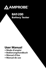 Amprobe BAT-200 Manual De Uso