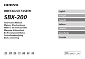 Onkyo SBX-200 Manual De Instrucciones