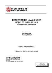 Spectronics Notifier 20/20LB Manual De Instrucciones