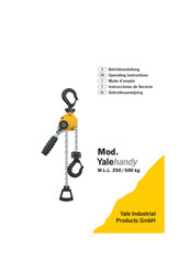 Yale handy 250 Instrucciones De Servicio