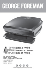 George Foreman GR340 Serie Manual De Uso