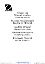 OHAUS RANGER 7000 Manual De Instrucciones