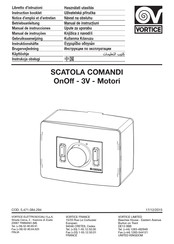 Vortice SCATOLA COMANDI Manual De Instrucciones