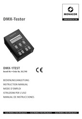 Monacor DMX-1TEST Manual De Instrucciones