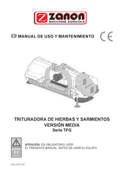 zanon TFG Serie Manual De Uso Y Mantenimiento