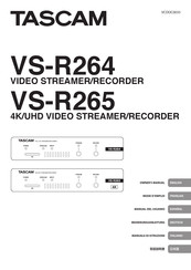 Tascam VS-R265 Manual Del Usuario