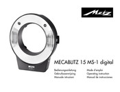 Metz MECABLITZ 15 MS-1 digital Manual De Instrucciones