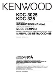 Kenwood KDC-3025 Manual De Instrucciones