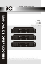 ITC T-1S240 Manual De Operaciones