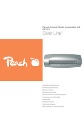 Peach Silver Line PL713 Instrucciones De Funcionamiento