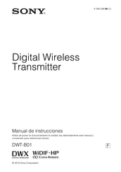 Sony DWT-B01 Manual De Instrucciones