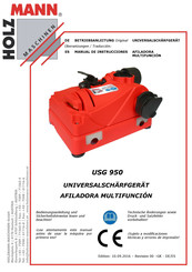 HOLZMANN MASCHINEN USG 950 Manual De Instrucciones