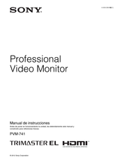 Sony PVM-741 Manual De Instrucciones