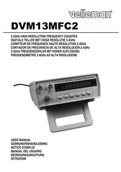 Velleman DVM13MFC2 Manual Del Usuario