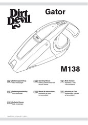 Dirt Devil Gator M138 Manual De Instrucciones