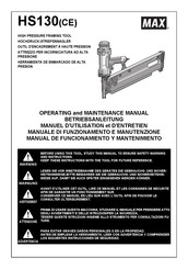 Max HS130 Manual De Funcionamiento Y Mantenimiento