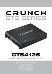 Crunch GTS Serie Manual De Uso