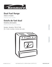 Sears Kenmore 790.4710 Serie Manual De Uso Y Cuidado