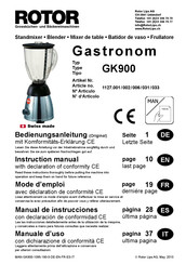 ROTOR 1127.001 Manual De Instrucciones