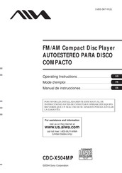 Aiwa CDC-X504MP Manual De Instrucciones