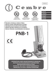 Cembre PNB-1 Manual De Uso Y Mantenimiento