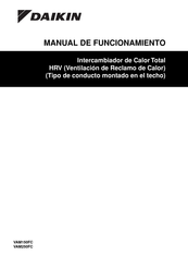 Daikin VAM150FC Manual De Funcionamiento