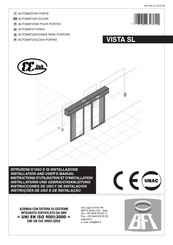 BFT VISTA SL1 Instrucciones De Uso Y De Instalacion