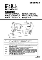 JUKI DNU-1541H Manual De Instrucciones