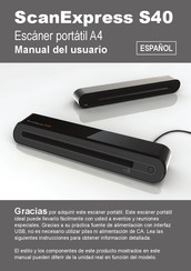 ScanExpress S40 Manual Del Usuario