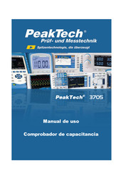 PeakTech 3705 Manual De Uso