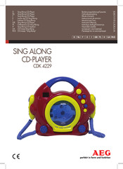 AEG SING ALONG CDK 4229 Instrucciones De Servicio