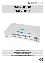 Fracarro SAF-HD 10 Instrucciones De Funcionamiento