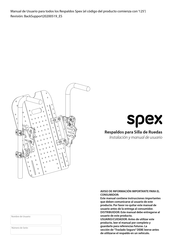 Medifab spex Instalación Y Manual De Usuario