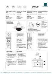 Combutec DUNGS FRS Instrucciones De Servicio Y De Montaje