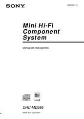 Sony DHC-MD595 Manual De Instrucciones