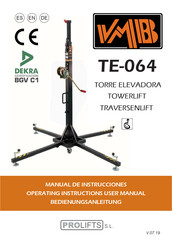 PRO LIFTS VMB TE-064 Manual De Instrucciones