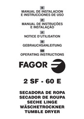 Fagor 2 SF-60 E Manual De Instalacion E Instrucciones De Uso