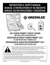 Greenlee 2007 POWER FINDER Manual De Instrucciones