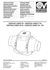 Vortice LINEO ES Serie Manual De Instrucciones